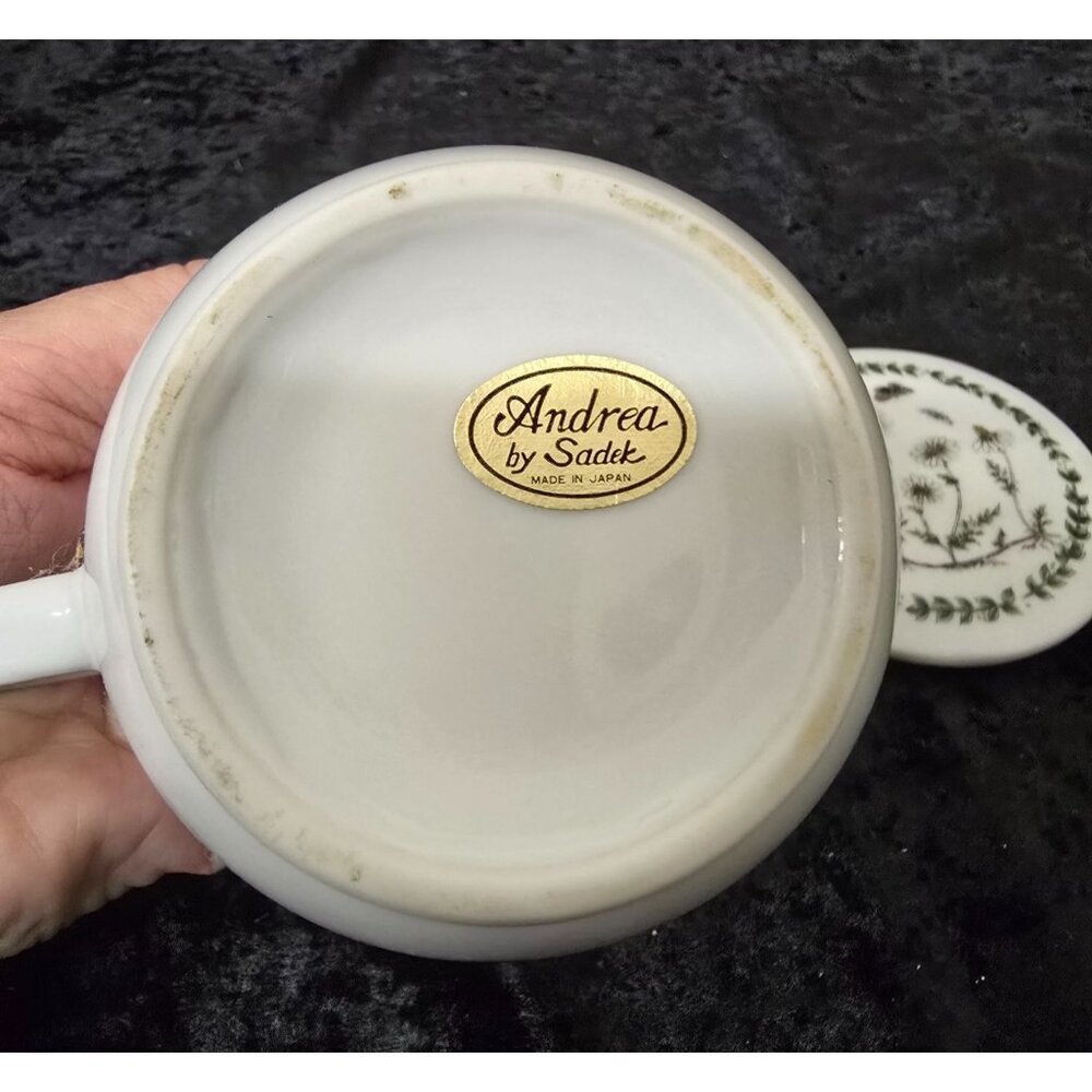 Andrea by Sadek Cup Mug with infuser & Lid Teacup Daisy Floral Design - Picture 5 of 5